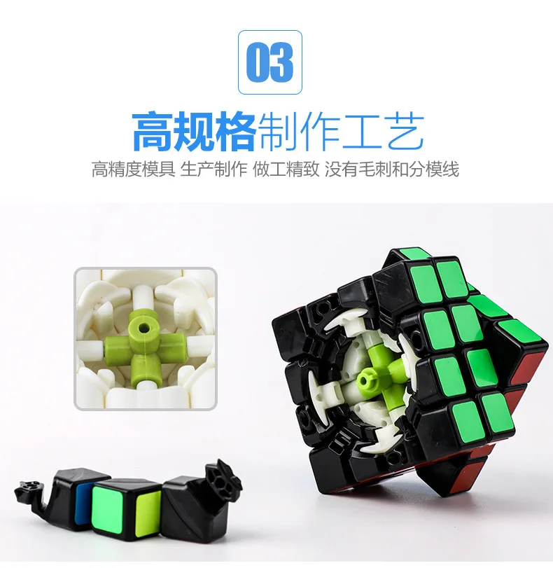 Qiyi 4x4x4 шаги 6,2*6,2*6,2 см волшебный Нео Магнитный куб Alpinia Oxyphylla Развивающие игрушки для детей Спиннер пластик