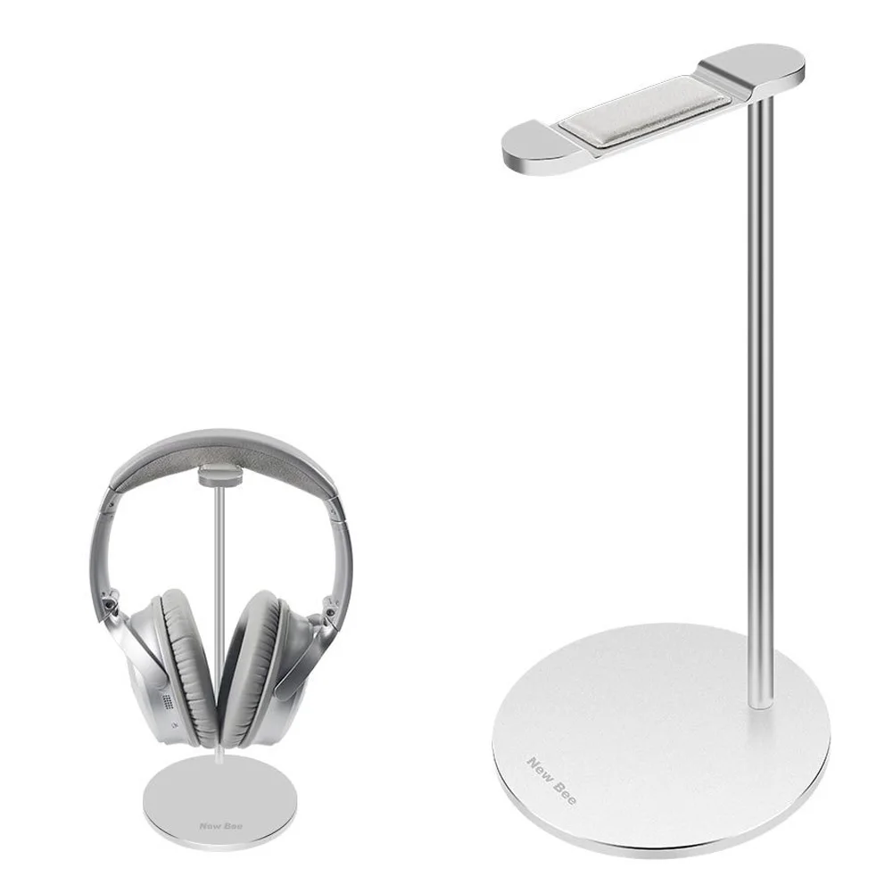 Base Hanger Universal Stable Desk Display Aluminum Alloy Headphone Holder I shaped Headset Stand