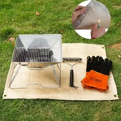 Camping Fire Prevention Barbecue Cloth Flame Retardant Heat Insulation Safety Naturehike Outdoor Picnic Glass Fiber Tablecloth