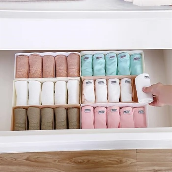 

10 pieces of dormitory storage box can be superimposed socks plastic compartment storage box desktop underwear storage box drawe