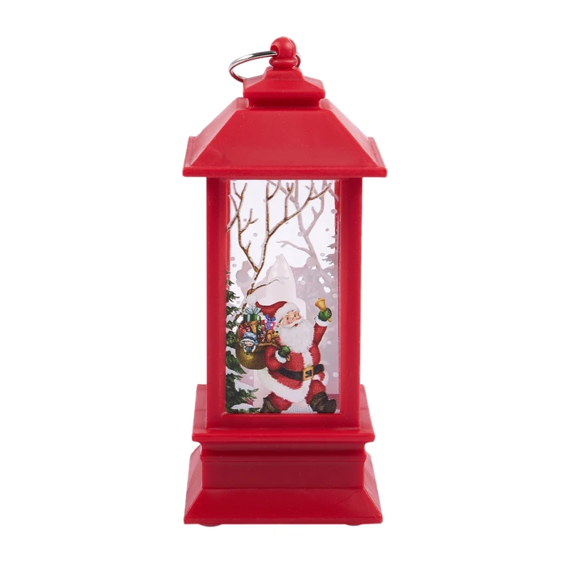 Christmas LED Glow Flame Candlestick Wind Light Decorative Ornaments