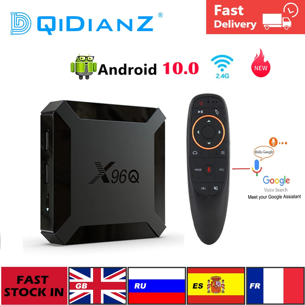 Смарт ТВ приставка DQiDianZ Android 10,0 X96Q Allwinner H313 четырехъядерный медиаплеер телеприставка pk h96max x96air hk1max|ТВ-приставки и медиаплееры|   | АлиЭкспресс