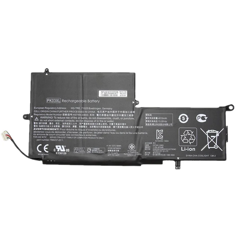 

GZSM laptop battery PK03XL For HP HSTNN-DB6S TPN-Q157 battery for laptop X360 G1 G2 6789116-005 788237-2C1 788237-2C2 battery