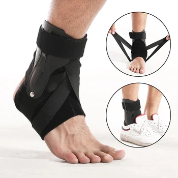 Robuxom 1Pc Verstelbare Bandage Enkel Ondersteuning Voet Verstuiking Sport En Fitness Enkel Protector Elastische Velcor Gewrichtspijn Enkelbrace