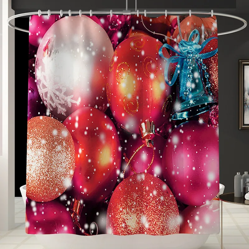 Коврик для унитаза коврик для ванной коврик с рождественским узором в ванную комнату душевая занавеска в комплекте для ванной ковер Водонепроницаемая штора Крышка для унитаза набор ковриков для ванной - Цвет: YL184