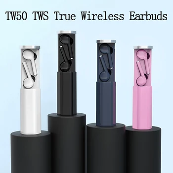 

TW50 Bluetooth 5.0 Earphones in-Ear True Wireless Earbuds Waterproof TWS Headset Touch Control For Apple IOS Android