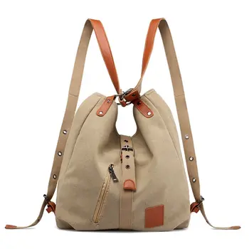 

Women Canvas Shoulder Bags High Quality Multifunction Women bags For Students School Travel Bags Casual Large Capacity Handbag