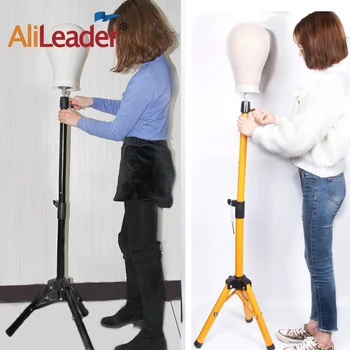 

Alileader Wig Tripod Stand 45/50Inch Telescopic Tripod For Mannequin Head Black Gold Wig Holder Stand Mannequin Head Making Kit