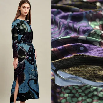 

The peacock burnt-out cotton silk fabric for dress tissu bazin riche getzner telas patchwork algodon tecido tela stoffen coton