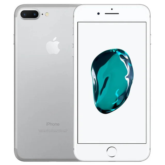 Silver Разблокированный смартфон Apple iPhone 7 Plus 4G LTE 5,5 дюймов, 32 ГБ/128 ГБ/256 Гб ПЗУ, четырехъядерный процессор Apple A10, камера 12 МП, телефоны - Цвет: Silver