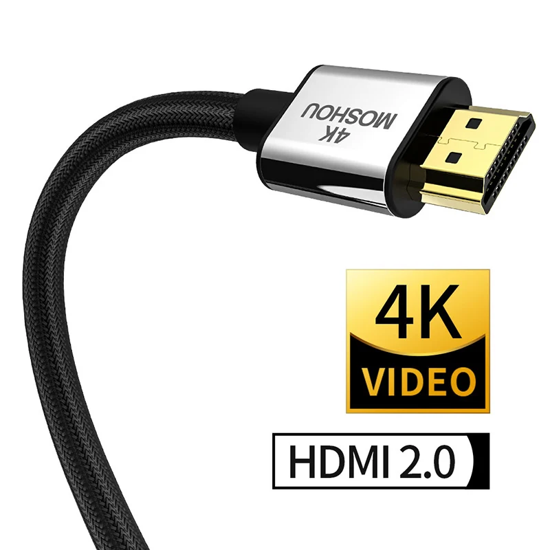 4K@ 60Hz HDMI 2.0b 4K 2,0 2 кабеля MOSHOU HDR ARC 2160P Ethernet видео штекер для телевизоров Samsung PS4 усилитель проектора