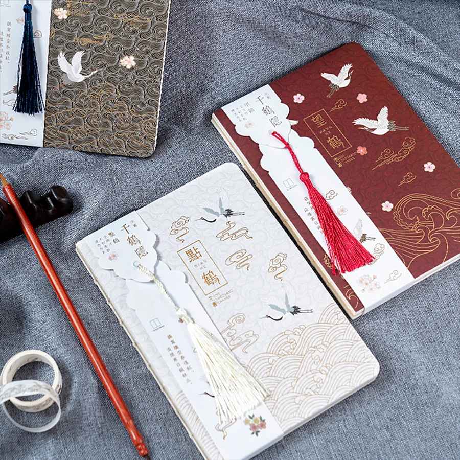 Китайский стиль тысячи кранов блокнот А5 Розовый Вишневый цвет дневник 1