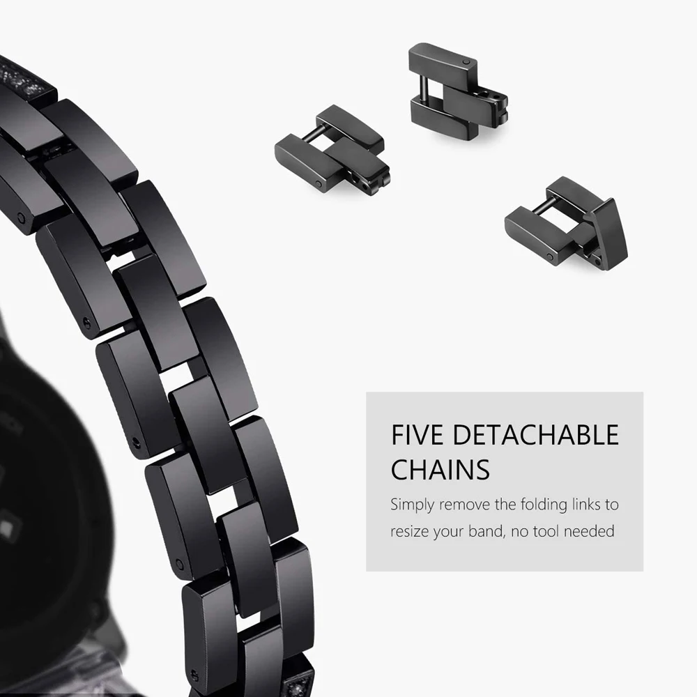 Metal Bling Band For Fossil Gen 5 