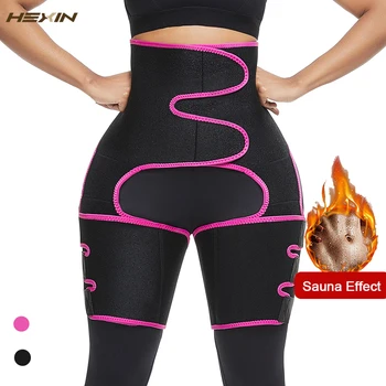 

HEXIN Neoprene Sweat Sauna Body Shapers Leg Shaper Thigh Trimmer Slimming Belt Thigh Slimmer Shapewear Wrap Butt Lifter