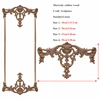 VZLX Floral Wood Carved Corner Applique Vintage Wooden Carving Decal Furniture Cabinet Door Home Decor Decoration Accessories ► Photo 2/6