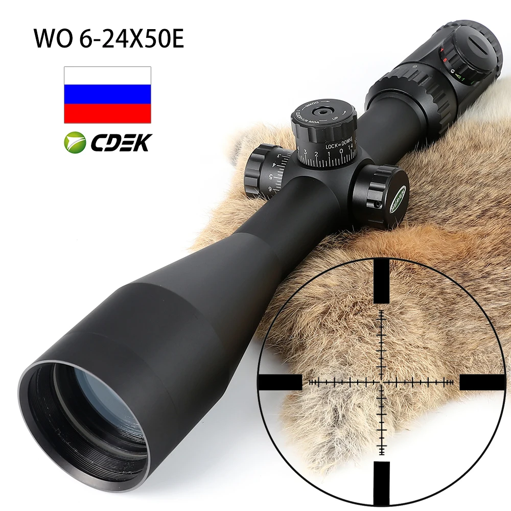 Охотничьи стрельбы 6 24X50 оптический прицел P4 стеклянные гравированные сетчатые