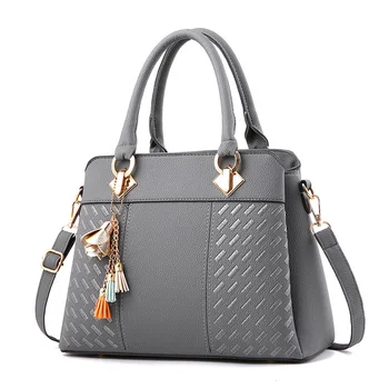 

Leather Tassel Design Women Top Handle Shoulder School Bags luxury handbags women bags designer crossbody bags for women