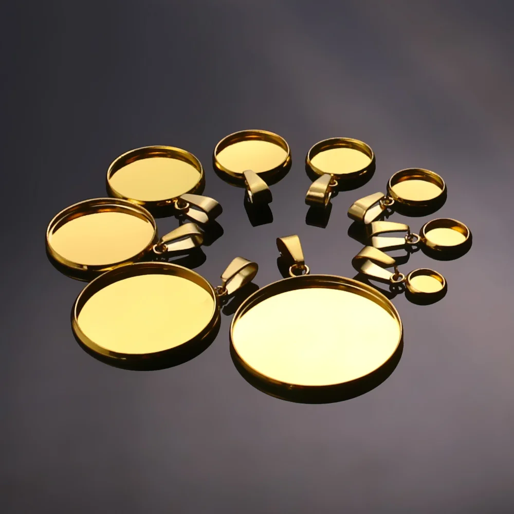 DAHI - Colgante Con Bisel De Cristal Con Cabujón Retro, Juego De Manualidades Para Souvenir, Medallón, Collar
