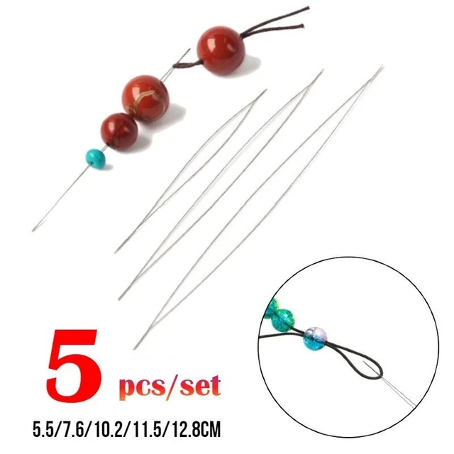 5PCS Open Curved Beading Needles To Make Bracelets Jewelry Making DIY  Jewelry Tools Needles To Put On Beads - AliExpress