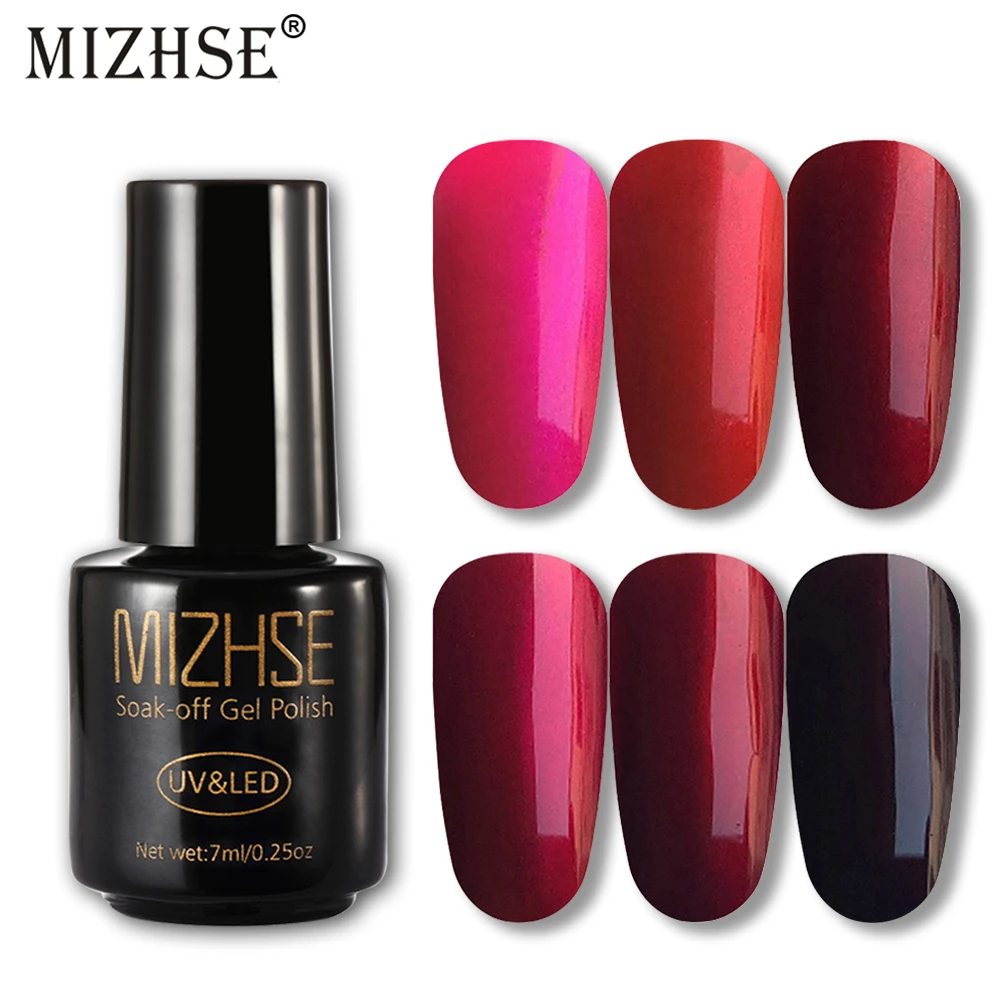

MIZHSE 7ML Nail Polish Varnish Metallic Mirror Effect Vernis Semi Permanent UV Nail Art For a Manicure Sliver Base Needed