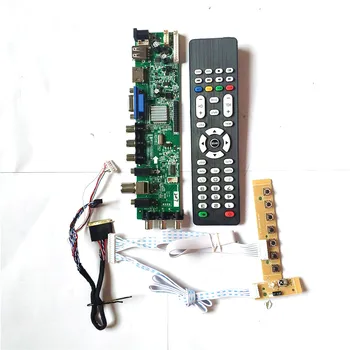 

Fit LTN156AT05-S01/U09/W01/Y02/001 AV HDMI VGA USB DVB 3663 TV digital 1366*768 screen 40 pin LVDS upgrade LCD drive board Kit