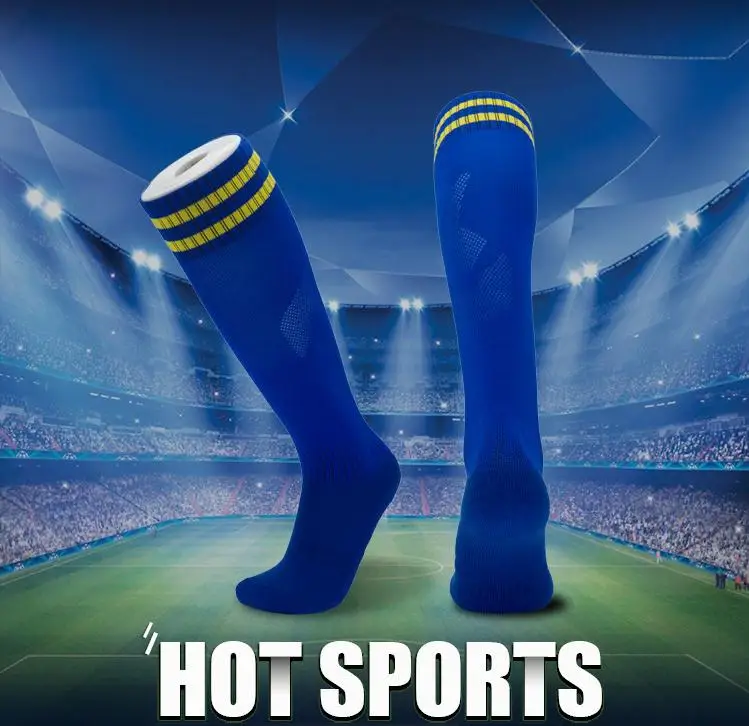 Mens Thick Running Soccer Socks Cycling Sports Compression Socks Men Professional Football Sock Size 6-11