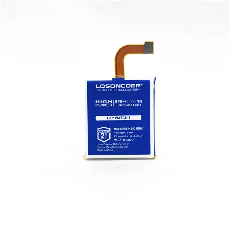 LOSONCOER HB442528EBC 800 мАч батарея для HUAWEI Watch 1 1st Gen Watch1 HB442528EBC Высокое качество батареи Бесплатные инструменты