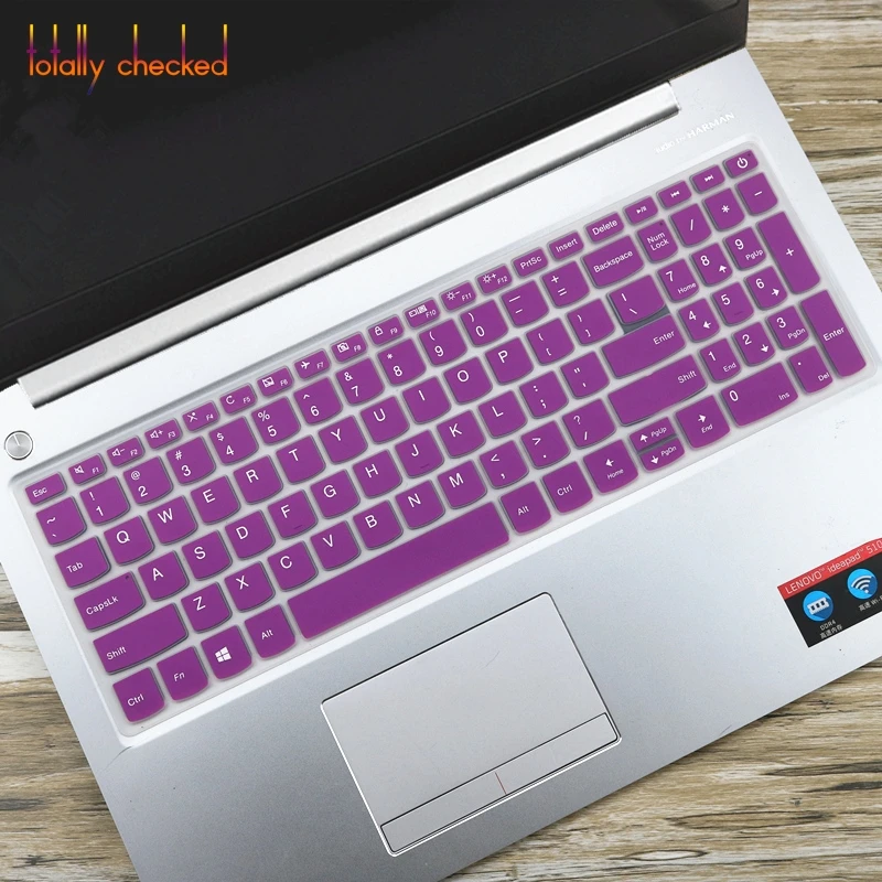 15," Ноутбук клавиатура защитную пленку кожи для lenovo Ideapad L340-15IWL L340-15irh l340-15api L340-15 L340 15IWL 15IRH 15API - Цвет: purple