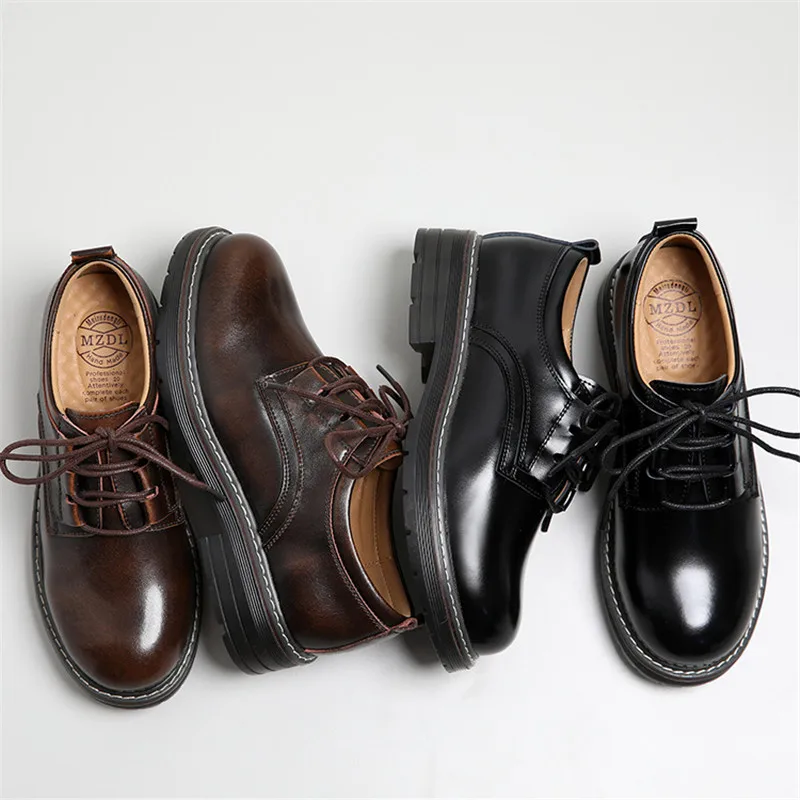 Женские кожаные туфли на шнуровке винтажные повседневные кроссовки низком