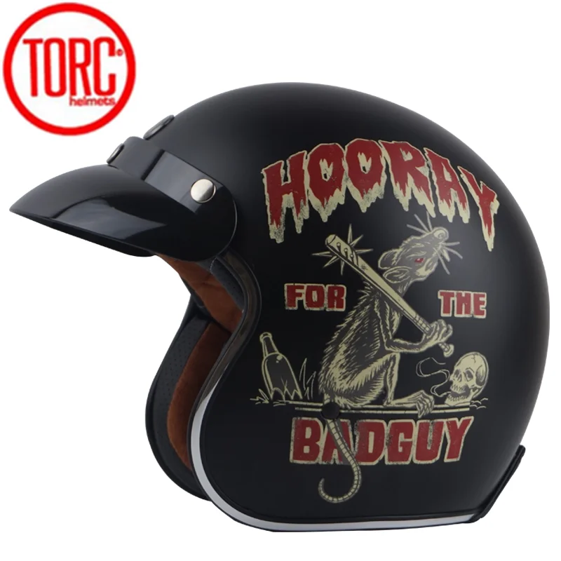 TORC casco capacete винтажные шлемы T57 moto Кафе racer moto rcycle скутер 3/4 ретро открытый шлем M L XL с солнцезащитным козырьком