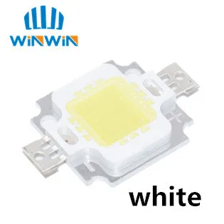 

50pcs/lot 10W LED Integrated High power LED Beads 10W White 600mA 12.0V 800-1000LM 24*40mil Taiwan Huga Chips