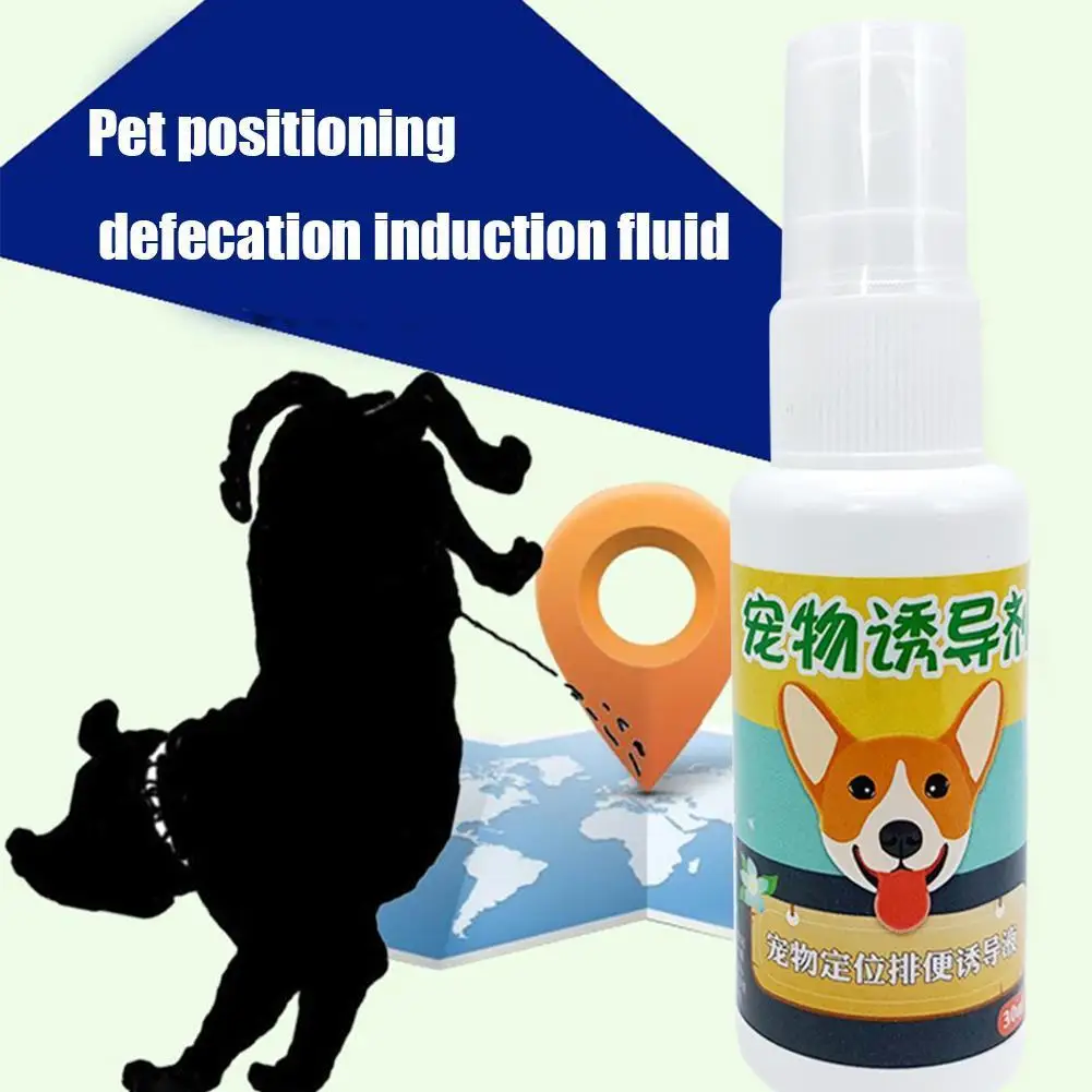 Botella de 30ml para mascotas perro de inductor higiénico perro formación orinal para cachorro de defecación formación de posicionamiento para P8V3