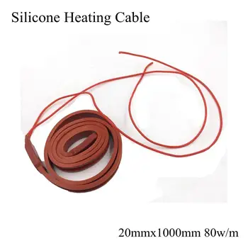 

20mm 12V 24V 36V 110V 220V Silicone Heating Cable Waterproof Flexible Electric Heating Belt Water Pipe Roof Sewer Snow Freeze
