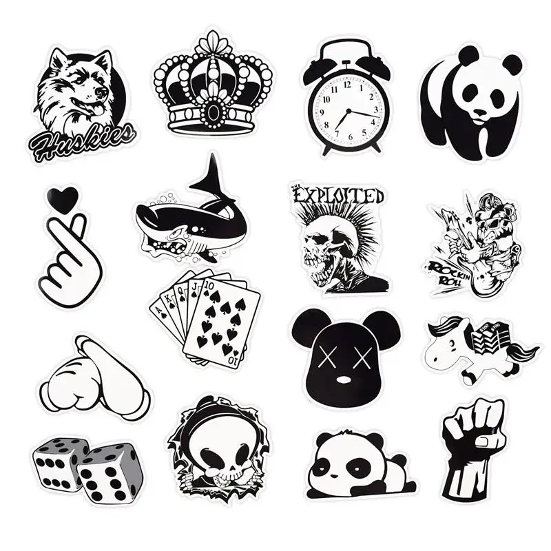 Laptop Stickers Pack 100pcs Cool Stickers Variété Vinyl Car Sticker Moto  Bicycle Bagages Decal Graffiti Computer Skateboard Autocollants pour Adulte  T