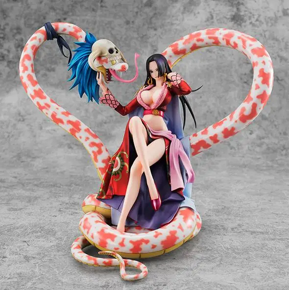 One Piece Boa Hancock P O P 15th Anniversary With Snake Pvc Action Figure Model Toy Action Figures Aliexpress