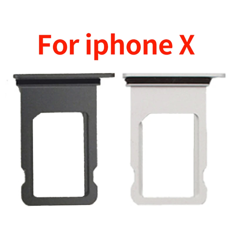 10pcs Lot Original New Sim Card Tray For Iphone X Card Reader Holder Slot Replacement Parts Grade a High Quality Sim Sd Card Trays Aliexpress