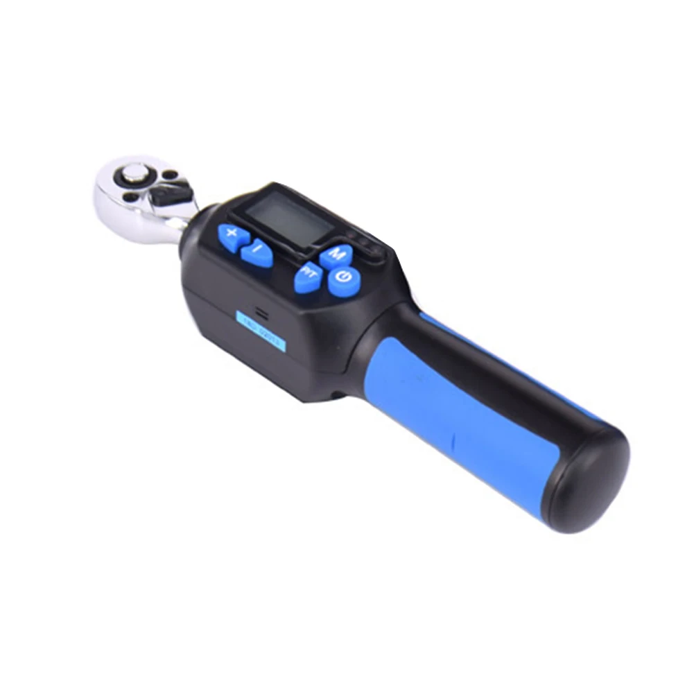 

Practical Ergonomic Torque Wrench Single Head Hand Tool Adjustable Digital LCD Display Battery Operated Back Light Mini Alarm