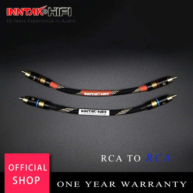 Профессиональный аудиокабель NO1013 2 шт./пара 4N-OFC RCA штекер-RCA Hi-Fi для усилителя DAC TV/0