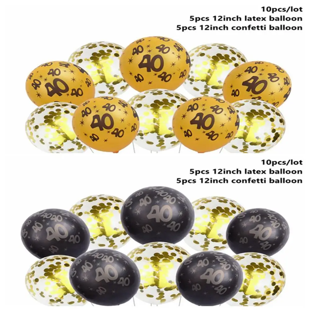 Taoup Gold 40 одноразовая посуда для полотенец тарелка для стола одноразовая посуда для вечеринок 40th День Рождения Декор для родителей