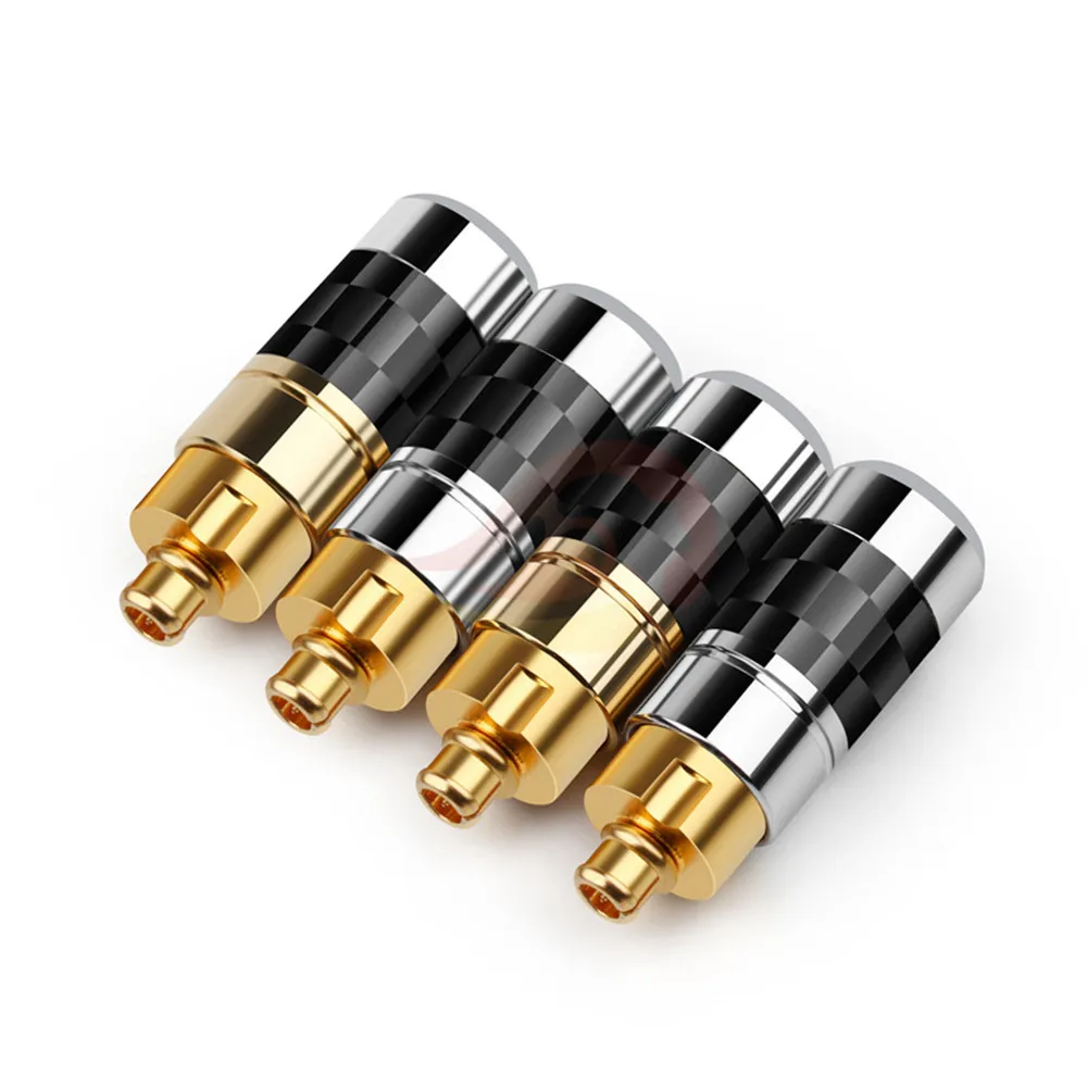 DIY Earphone Pins MMCX Audio Jack Gold Plated Adapter For DK 3001 UE900 SE535 SE215 W10 HIFI Headphone Plug Wire Connector