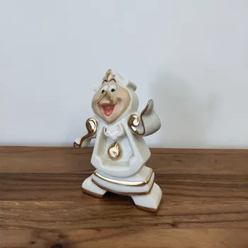 

Cartoon Beauty And The Beast Tea Set Mrs Potts Teapot Chip Cup Sugar Bowl Pot Cup Set Cogsworth Clock Lovely Birthday Xmas Gift