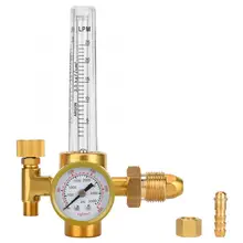 CGA580 CO2 Расходомер регулятор мужской Thred аргон CO2 Mig Tig расходомер сварочный регулятор Калибр газовый сварщик