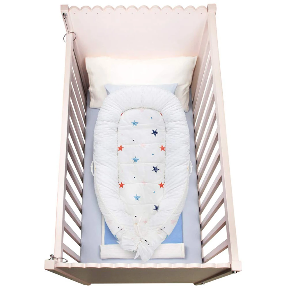 

CYSINCOS Baby Nest Upgraded Baby Nest Bed Portabel Baby Bionic Bed Kid Sleep Multifunctional Travel Crib Cotton Newborn Mattress