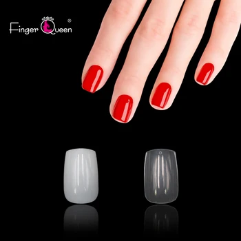 

100PCS Professional Fake Nails Ballerina Full Half French Acrylic Nail Tips Square Head False Nails Tips Nature