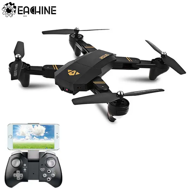 $39.99  Eachine VISUO XS809HW WIFI FPV With Wide Angle HD Camera Drone High Hold Mode Foldable RTF RC Quadc
