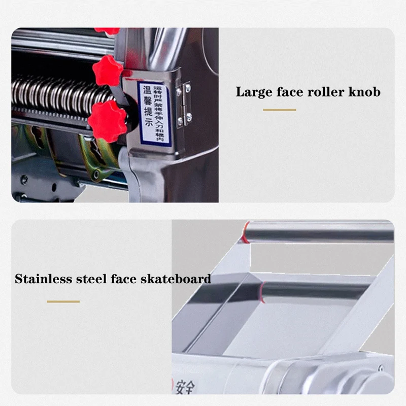 FKM240 Electric Dough Roller Sheeter S.steel Noodle Dumpling Pasta Maker  Making Machine with Changeable Roller and Blade - AliExpress