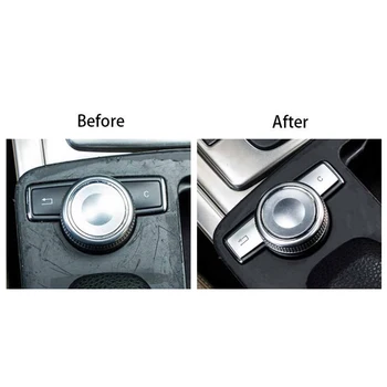 

For Mercedes Benz C E GLK CLS Class W204 W212 Buttons Cover Silver ABS Trims