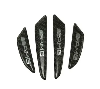 

4pcs carbon fiber for Mercedes benz AMG w204 w203 w212 w211 w124 w210 CLG Car bumper door edge anti-collision strip styling