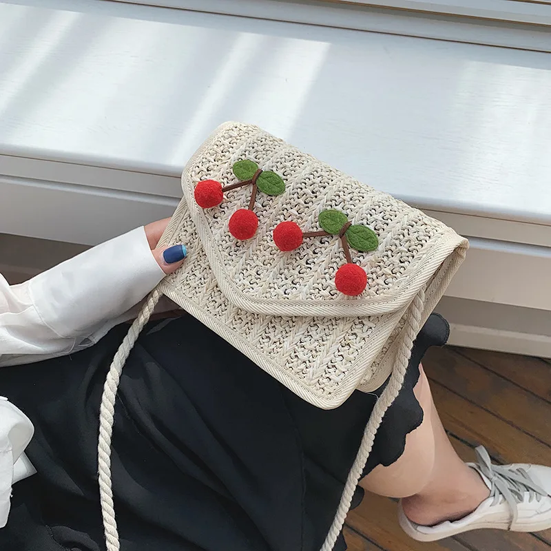 

New Arrival Western Style Bag Women's 2020 Summer New Style Cute GIRL'S Textured Straw Bag INS Versatile Shoulder Bag