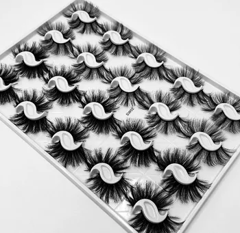 

QUXINHAO 20 pairs of 3D mink eyelashes thick eyelashes extension soft 3D handmade false eyelashes
